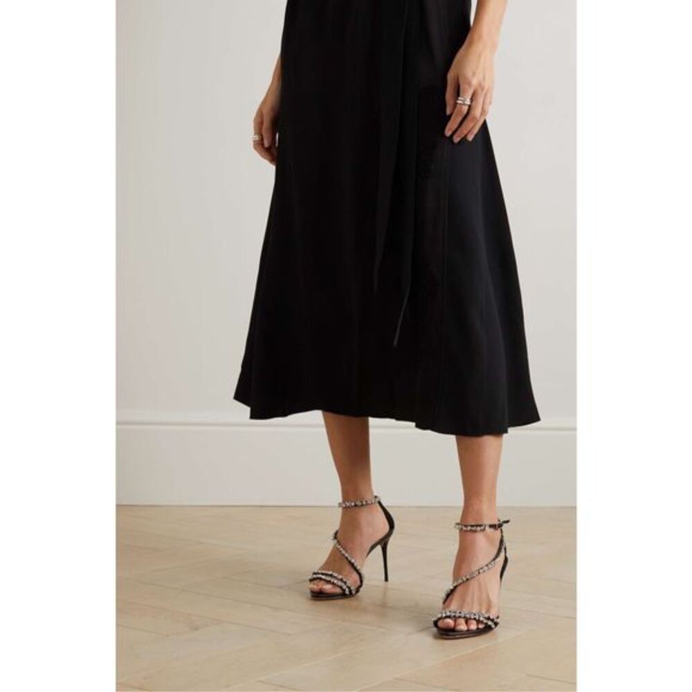 Alexandre Birman Demi Crystals 100 Black Size EU 38.5 $850